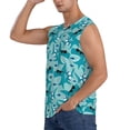 thumbnail image 3 of Picia Shark Wearing Sunglasses mens Cotton Tank Undershirts , Moisture-wicking Ribbed Tanks, Lightweight Cotton Tank Undershirts-Medium, 3 of 8
