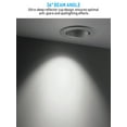 thumbnail image 2 of 8 Pack 4" LED Gimbal Recessed Light Dimmable, 9W Adjustable Eyeball Downlight, CRI90, Directional Eyeball Can Light, ETL Listed, 5000K Daylight, 2 of 9