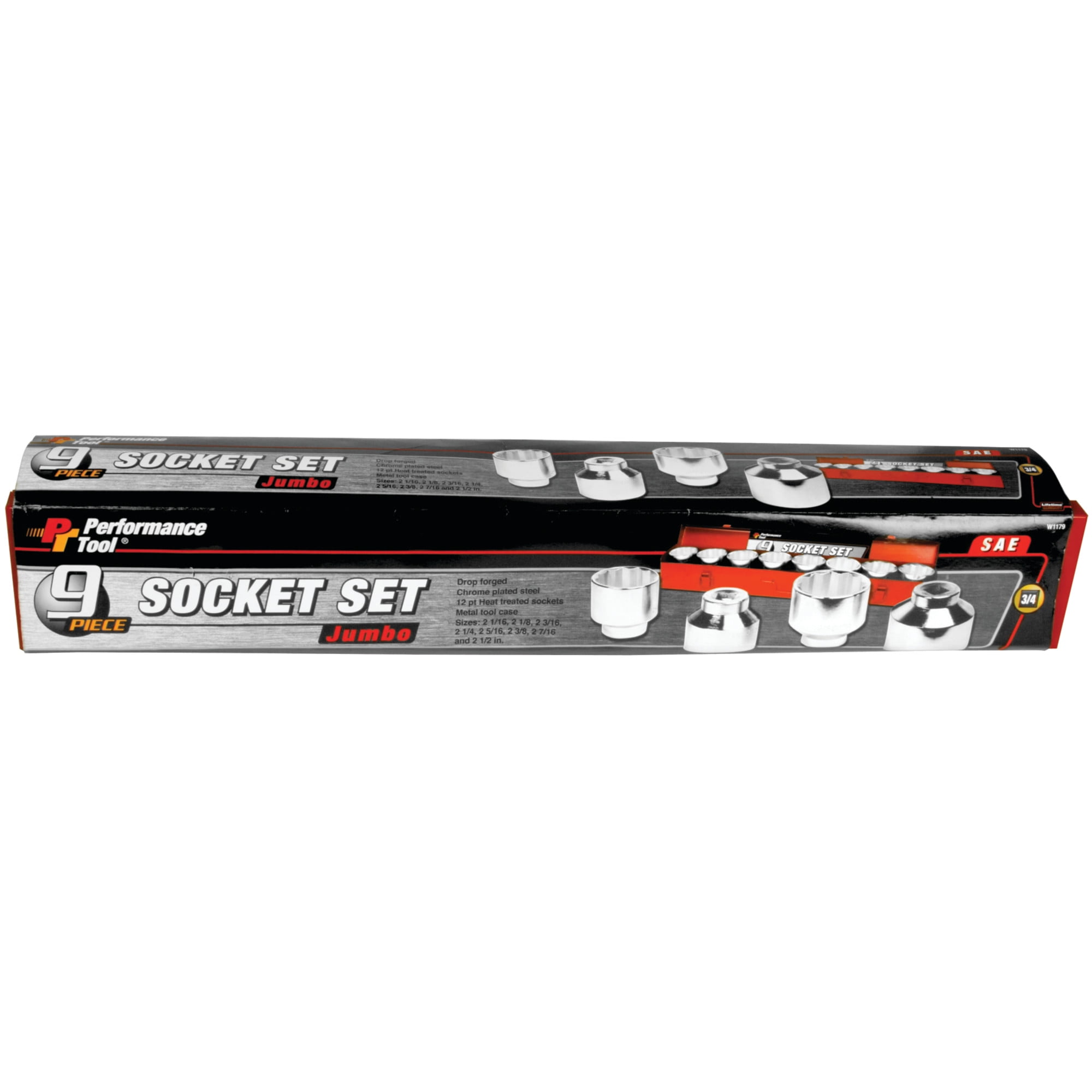 9PC 3/4' DR JUMBO SOCKET SET