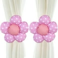 thumbnail image 1 of 1 Pair Curtain Tiebacks Lovely Sunflower Design Window Panel Tiebacks Home Decor, 1 of 8
