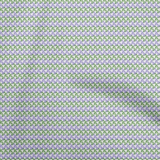 oneOone Velvet Green Fabric Houndstooth Sewing Craft Projects Fabric Prints By Yard 58 Inch Wide