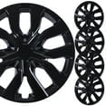 thumbnail image 5 of 17 inch 2014-2020 Nissan Rogue Hubcaps,Wheel Rims Covers Compatible With Steel Wheels,Snap-On Installation,ABS+PC,4Pcs,Black Lacquer, 5 of 9
