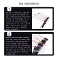 thumbnail image 2 of Sonducket Tapas de caña de pescar Capucha de guía Telescópica Usable Sombrero de caña de mar Protector de punta Todo tipo Cabeza de poste Pescar, 2 of 6