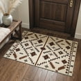 thumbnail image 6 of GENIMO 5'x7' Area Rug for Living Room, Machine Washable Non Slip Low Pile Rug for Bedroom Dining Room, Boho Bohemian, Earthy Brown, 6 of 7