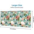 thumbnail image 3 of Floral Large Mouse Pad Extended Desk Pads Rubber Non-Slip Computer Game Mouse Mat with Stitched Edges Waterproof 31.5x11.8inches, 3 of 5