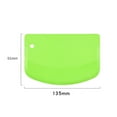 thumbnail image 2 of Multipurpose Kitchen Baking Helper, Flexible Plastic Bowl Scraper With Green Silicone Edge For Non-Stick Easy Cleaning, Dishwasher Safe Flat Dough Cutter, Oversized 2 Pieces, 2 of 6