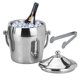 thumbnail image 2 of Cubo De Hielo De Acero Inoxidable De 2.0L Contenedor De Cubitos De Hielo Con Abrazadera Y Tapa Bandeja De Cubitos De Hielo Portátil Enfriamiento Duradero Para Bebidas Cervezas Fiestas Restaurantes Cateissary HA021542-00, 2 of 6