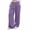 Purple, variant on Trousers Pants for Women Plus Size Wide Leg Pants with Pockets Elastic Waist Loose Long Pants Casual Lounge Workout Jogger