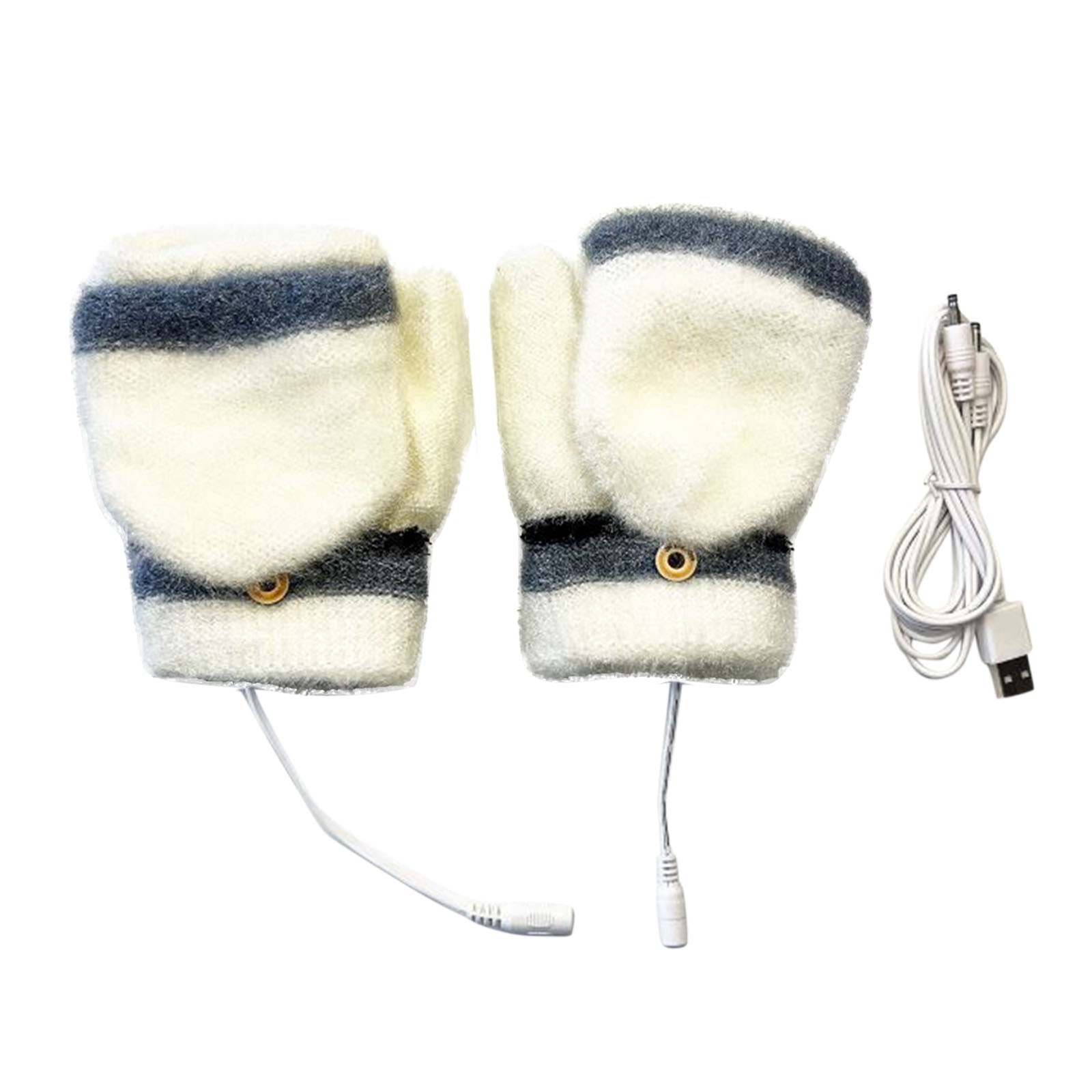 Ski Gloves Mittens Men Women Gloves USB Electric Gloves Bare Finger