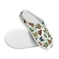 thumbnail image 3 of Balery Multicolored Butterflies Pattern Women's Fuzzy Memory Foam Slippers Fluffy Winter House Shoes Indoor and Outdoor-35/36, 3 of 7