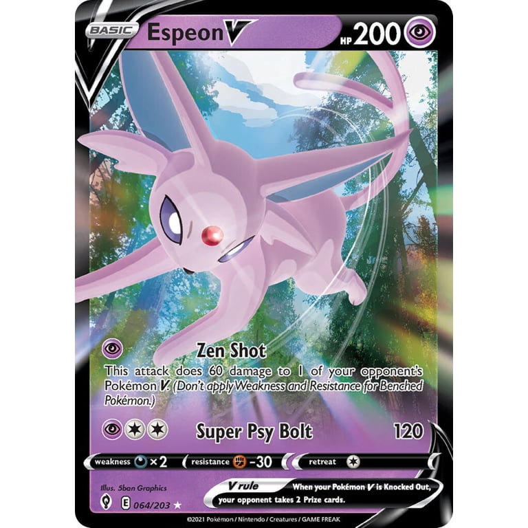Pokémon, V Heroes Tin, Espeon V, 5 Booster Packs, Spring 2022