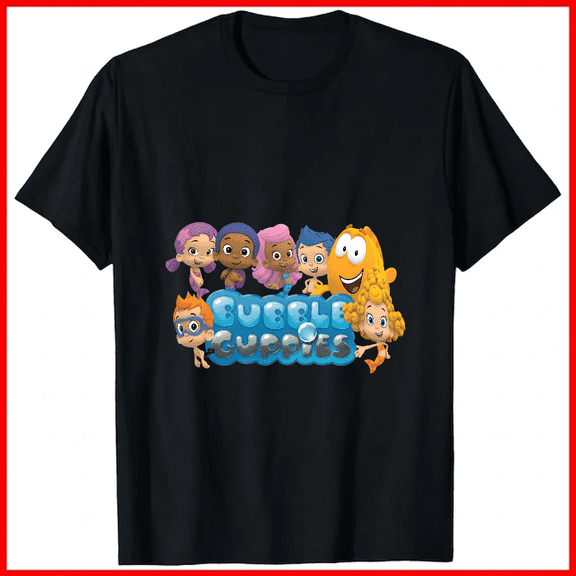 Funny Bubble Guppies Christmas Holiday Classic Cartoon Graphic Unisex T-shirt V18971, up to size 5XL