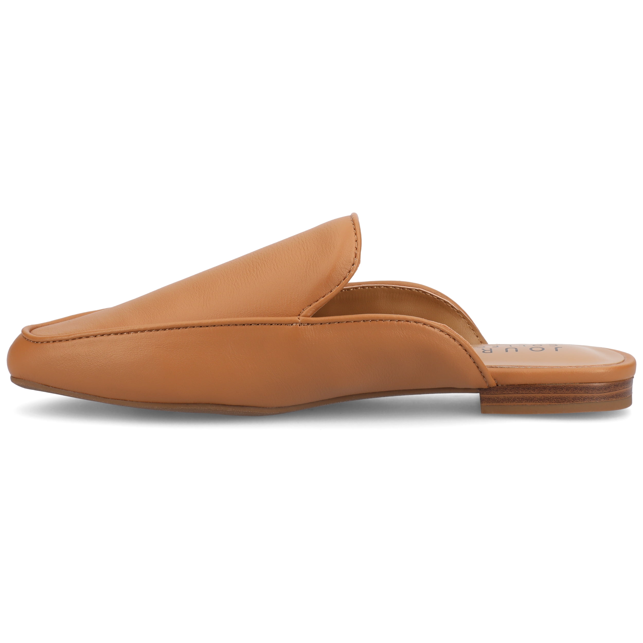 Journee Womens Akza Slip On Square Toe Mules Flats, Widths Available