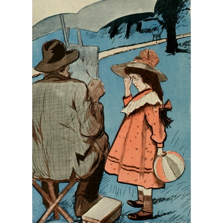 En Rose - Sancha La Vie en Rose 1903 Can I help you Papa Canvas Art - (18 x 24)