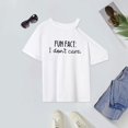 thumbnail image 1 of Camiseta para mujer con cuello redondo, camiseta básica informal, camiseta de manga corta para desplazamientos con mochila en la calle L, 1 of 8