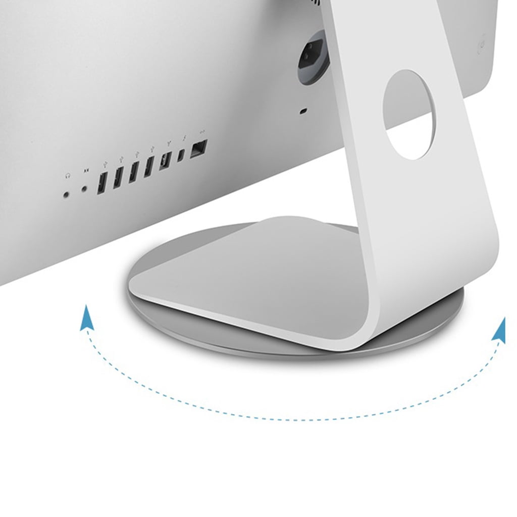 Heavy Duty Swivel Laptop Holder 360˚ Rotation IMac Monitors Aluminum Base Stand