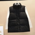 thumbnail image 2 of Chaleco de bolsillo para mujer, chaqueta corta, chaleco de invierno sin mangas de algodón Fridja  qr775, 2 of 4