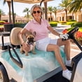 thumbnail image 3 of Golf Cart Seat Covers for 2 Seater,Marble Aqua Microfiber Cart Seat Towel Blanket,Gradient Gold Aesthetics Abstract Minimalist Art Absorbent NonSlip Bench Seats Protector for Golf Course 51"x31", 3 of 9