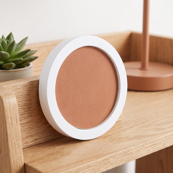 FRCOLOR Wooden Round Picture Frames for Wall Decor, Home Photo Display, Stylish and Frame for Memories