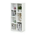Furinno 11048WH 7Cube Reversible Open Shelf Bookcase, White