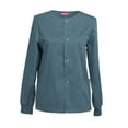 thumbnail image 1 of Womens Scrub Jacket Workwear Snap Front Warm-up Scrubs Jacket, 1 of 4