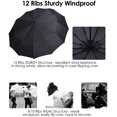 thumbnail image 5 of Wood Handheld Folding Umbrella Windproof Compact Travel,Auto Open/Close Large Rain Umbrellas, 5 of 5