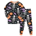thumbnail image 7 of Futezty Boys and Girls Halloween Pajamas Sets Pumpkin Graphic Pjs Holiday Sleepwear Children Clothes 2T-9T, 7 of 7