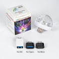 thumbnail image 7 of Mini USB LED Light Disco DJ Ball Lights Projector Light Car Effect Party Home Halloween 5V RGB Colorful Lamp For Mobile Phone, 7 of 7