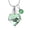 Green, variant on Personalized Crystal Heart Urn Jewelry Ash Holder Necklace for Cremation Ashes Urn Pendants with Chain-With me always