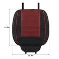 thumbnail image 3 of Gustave PU Leather Car Seat Cushion for Driving, Universal Car Front Seats Cover Protector Pad Breathable Luxury Auto Interior Accessories Office Chair Mat with Storage Pocket "Red", 3 of 9