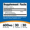 thumbnail image 2 of Nutricost Ashwagandha Root Extract Herbal Supplement 600mg, 30 Capsules - Vegetarian, GMO-Free, Gluten Free, 2 of 2