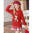 thumbnail image 3 of Arshiner Girls Long Sleeve Shirts with Pockets Crewneck Soft Casual Raglan Kids Blouse Tee Tops, 3 of 6