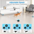 thumbnail image 3 of Pet Deluxe Interactive Cat Toy for Indoor Cats, Cat Feather Toy Treadmill for Bored Kitten Puppy Play Chase Run Exercise, Auto/RC Control DIY Cat Mouse Hunting Toy-Light Blue, 3 of 9