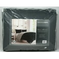 thumbnail image 4 of Home Essence Windsor Reversible Down Alternative 3M Scotchgard Comforter Set Black/Gray FQ, 4 of 5