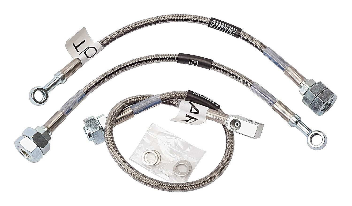 Russell 672330 Brake Hose Kit - Front Disc/Rear Drum Fits select: 1984-1990 CHEVROLET S TRUCK, 1991 CHEVROLET S TRUCK S10