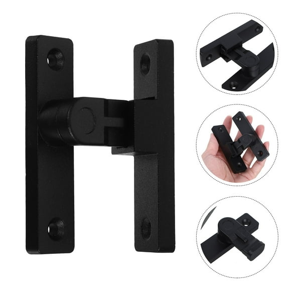 HONMEET Shed Hardware Door Latch Heavy Duty Stainless Steel Black 1Set