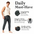 thumbnail image 3 of Fleece Sweatpants for Men Elastic Bottom Active Athletic Workout Jogger Pants with Pocket and Drawstring, 3 of 10