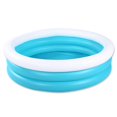thumbnail image 2 of HIWENA Inflatable Kiddie Pool, 5ft Durable Kids Pool, Blue & White Round Baby Pool, 2 of 7
