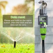 RainPoint Digital Water Flow Meter for Gardening Water Sprinkler RV Tank Bi-Directional Measurement,ICS018