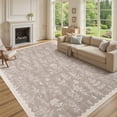 thumbnail image 4 of Washable Runner Rug,Non-Slip Bathroom Rug, Kitchen Rug with Floral Design, Low Pile Stain Resistant Hallway Carpet for Bedside, Laundry Room, Entryway - Green Modern Neutral Indoor Mat, 4 of 9