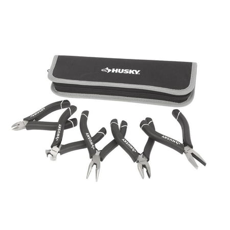 

Husky 1052 Mini Pliers Set with Bonus Pouch (5-Piece)