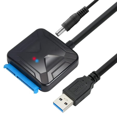 Câble adaptateur SATA vers USB pour SSD et disque dur de 2,5, adaptateur  de pilote dur VCOM USB 3.0 vers SATA III, prend en charge le câble UASP SATA  vers câble adaptateur