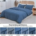 thumbnail image 6 of Simple&Opulence 100% Linen Duvet Cover Set with Washed-French Flax-3 Pieces Solid Color Basic Style Bedding Set-Breathable Soft Comforter Cover with 2 Pillowshams (Classic Blue, King), 6 of 8