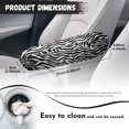 thumbnail image 7 of Yuyamidu Zebra Stripe Car Seat Armrest Covers 2 Pcs Car Arm Rest Decorative Accessories Comfortable Armrest Protector Covers for Cars SUVs Trucks Sedans, 7 of 7