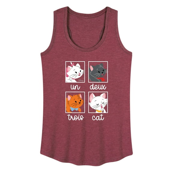 Disney Classics - Cats & Dogs - Un Deux Trois Cat - Women's Racerback Tank Top