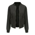 thumbnail image 1 of U.Vomade Mode Veste Automne Hiver pour Femmes Décontractée Couleur Unie Veste en Coton Fine, 1 of 2