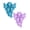 Blue,Purple, variant on Halloween Ghost Silicone Ice Cube Tray, 6.9 Inch 6-Cavity Chocolate Candy Jelly Mold, Non-Stick Flexible Bakeware for Freezer Oven, Fun Party Dessert Baking Tool for Home Bar Celebration, Pink