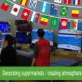 thumbnail image 4 of Matsuzay Bandera de cadena Bar Top 24/32 Banderas de las Naciones Colgador de la Copa Europea Cartel colgante de jardín Banderín Banner Fiesta Decoración del hogar 8/10m, 4 of 6