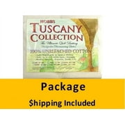 TU96 Hobbs Tuscany Unbleached 100% Cotton Batting (Package, Queen 96 in x 108 in) shipping included*