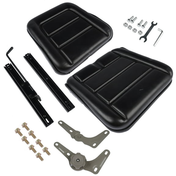 GELUOXI Universal Seat w/ Adjustable Backrest for Forklift Garden Tractor Lawn Mower